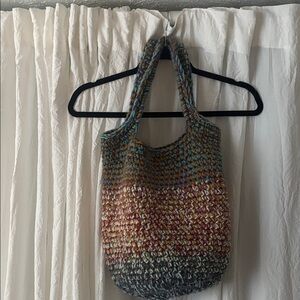 Multicolor Knit Tote Bag